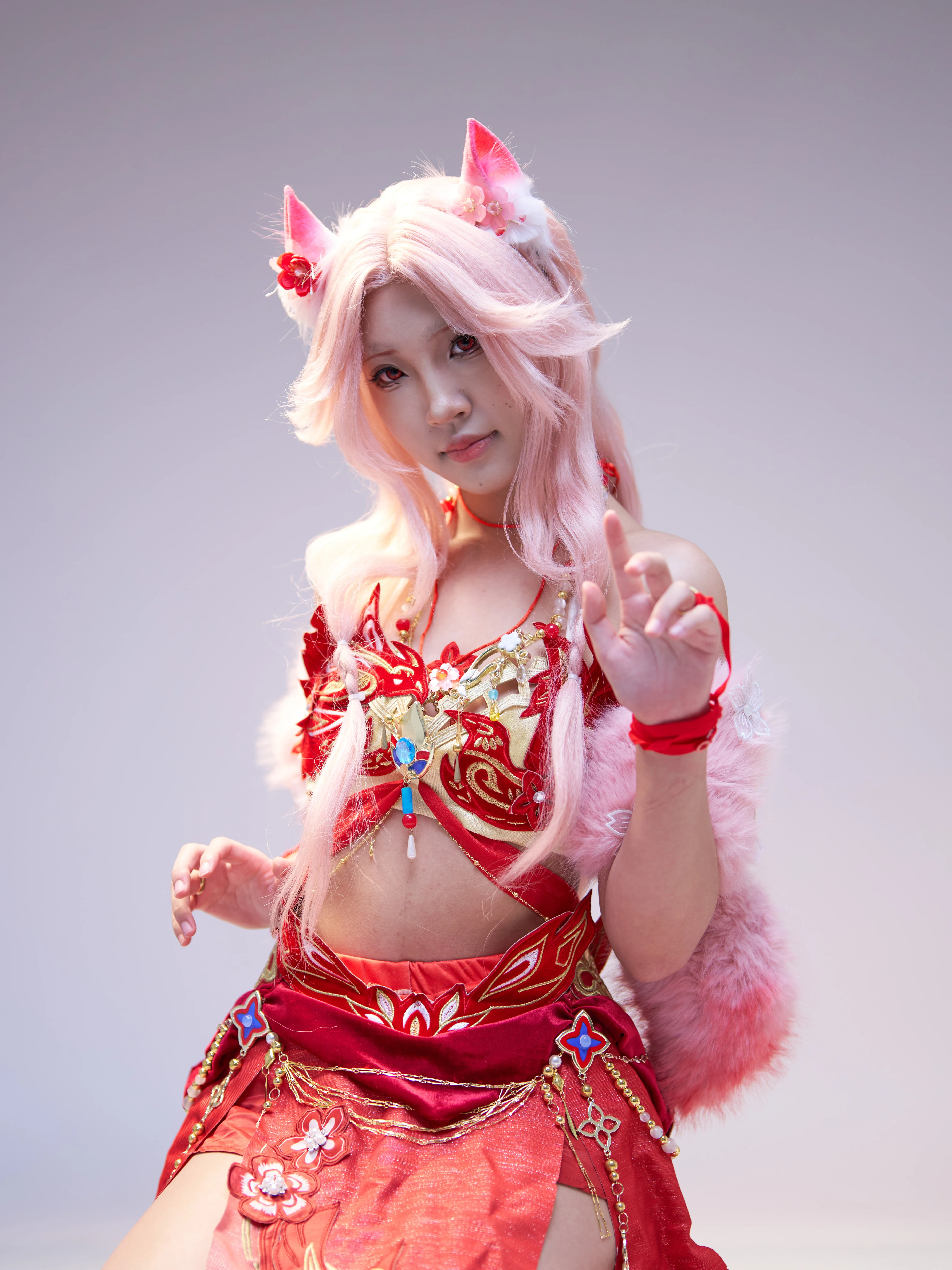 手绘长发 修图前