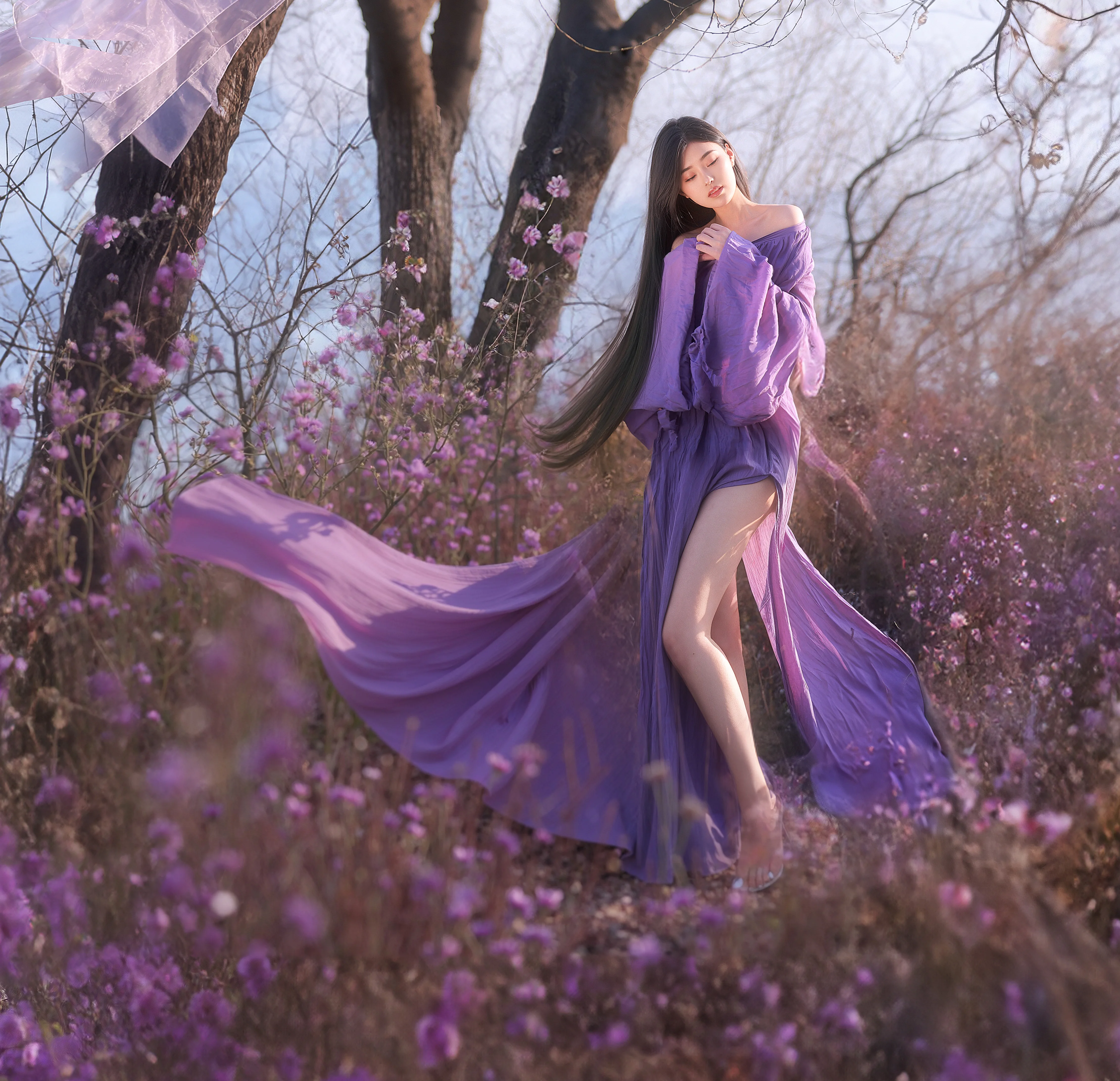 飘逸裙摆 修图后